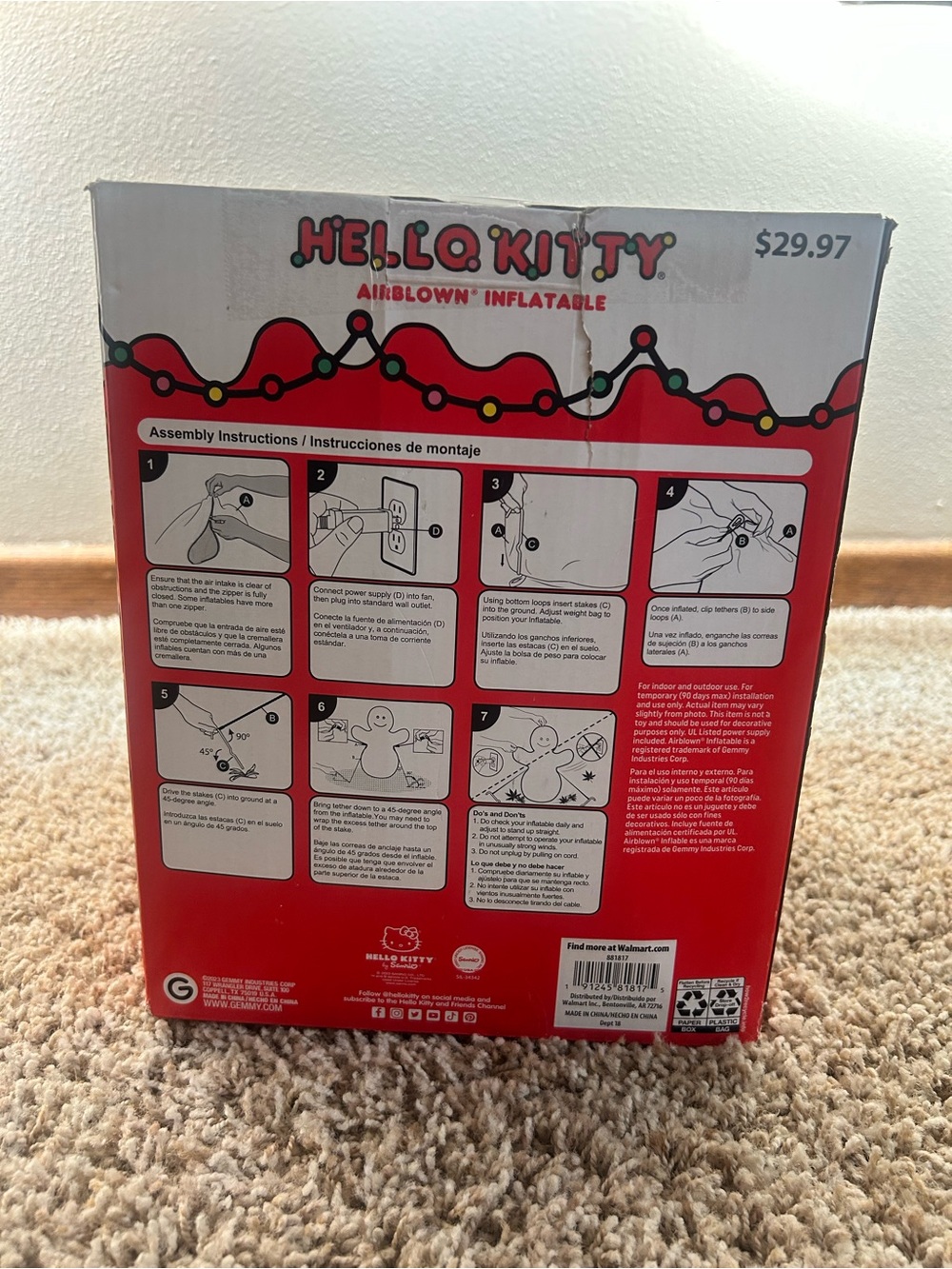 Hello Kitty Airblown Inflatable - Picture 5 of 5